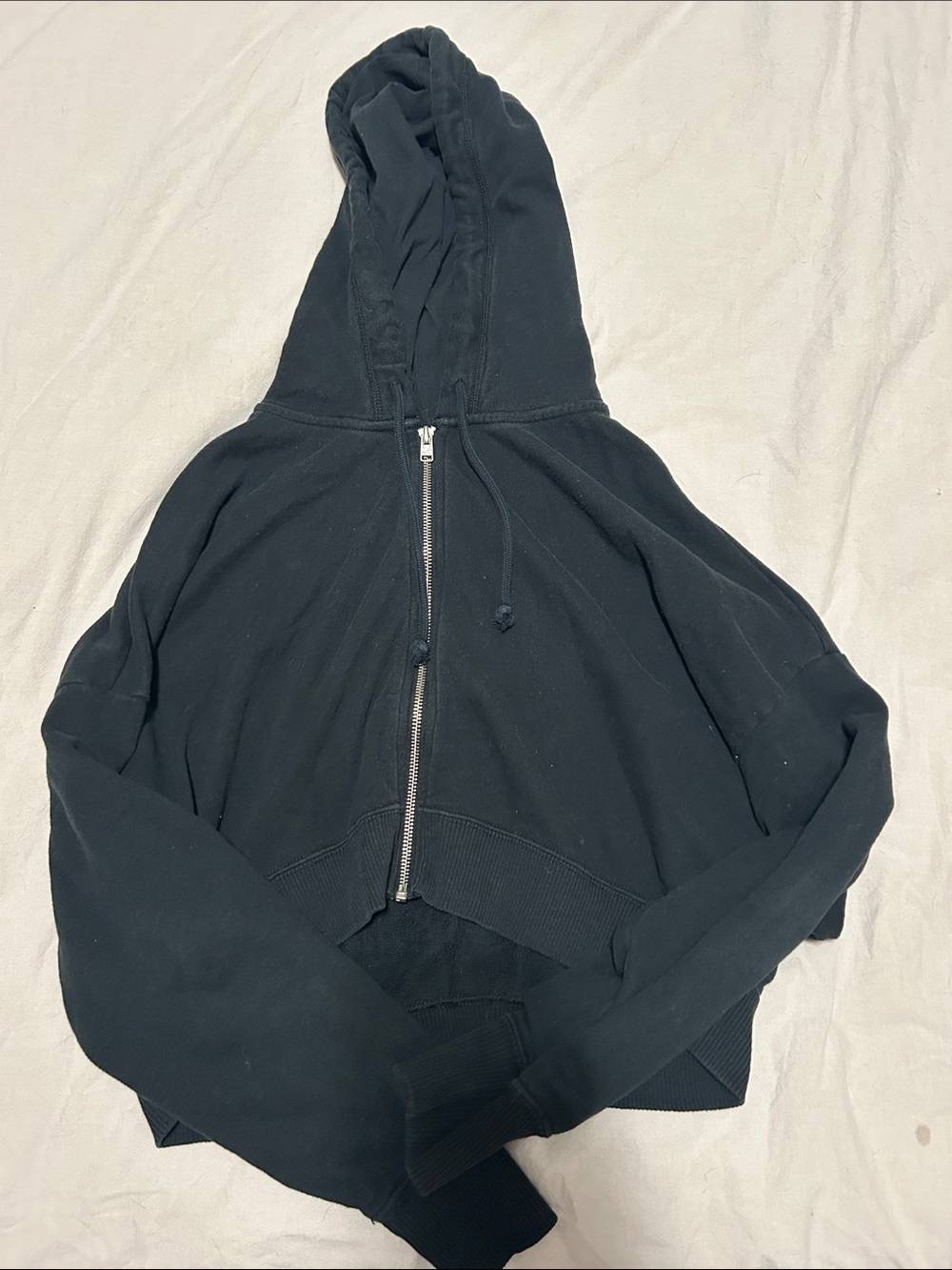 Hollister Black Zip-Up Hooded Jacket